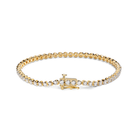 1.84 Carat 6.5" Diamond Tennis Bracelet - Yellow Gold