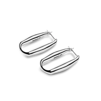 Signature Link Hoop Earrings - Sterling Silver