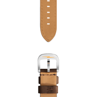20mm Dark Nut Brown Leather Watch Strap - Dark Nut Brown