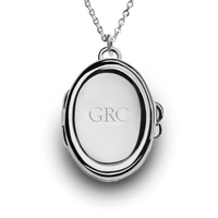 Heirloom Statement Locket Necklace - Sterling Silver