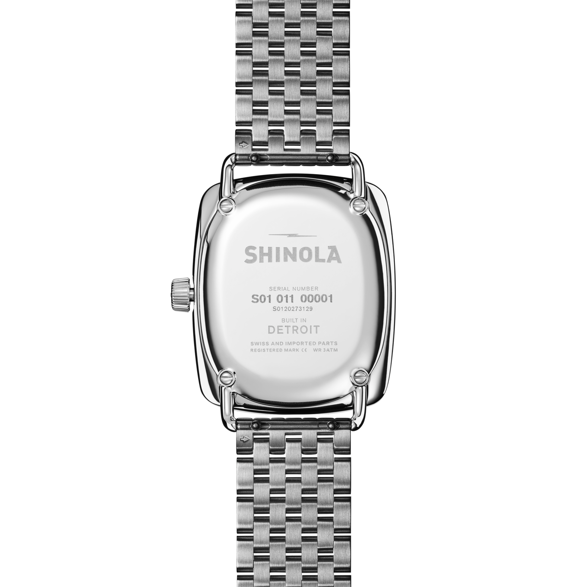 Watch: Bixby 3H 29x34mm, Diamond Silver Bracelet - Light Silver