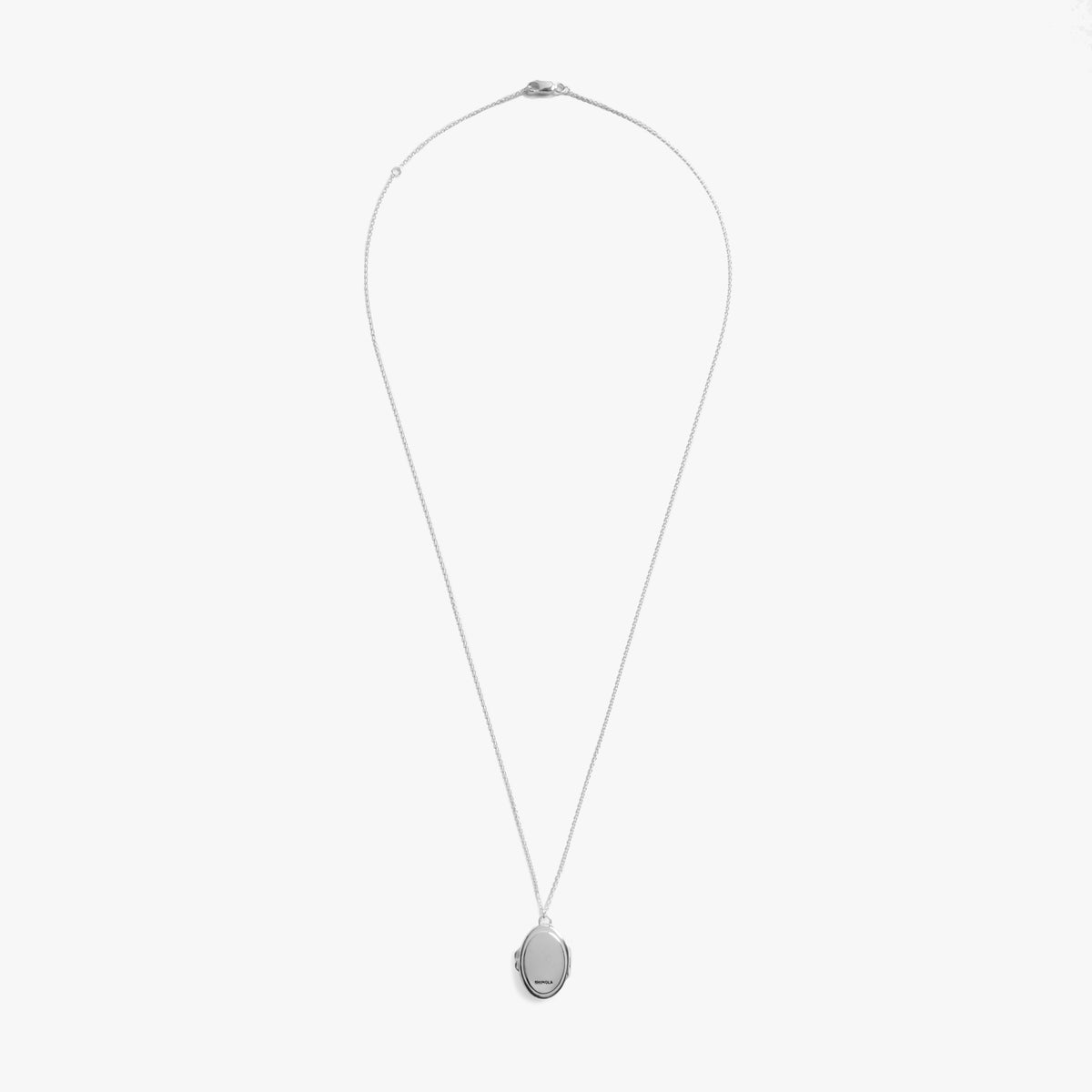 Heirloom Statement Locket Necklace - Sterling Silver