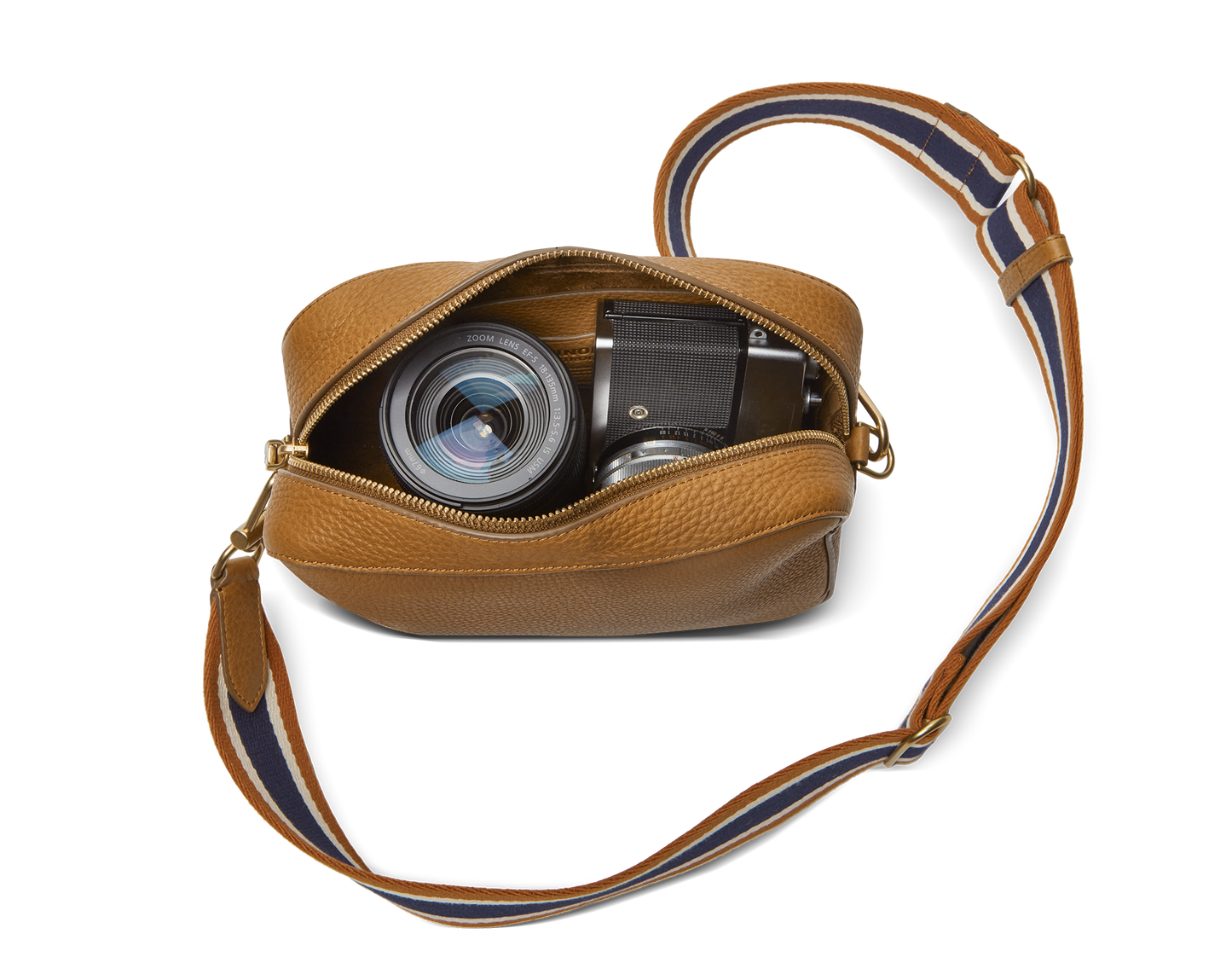 Camera Crossbody Bag - Tan