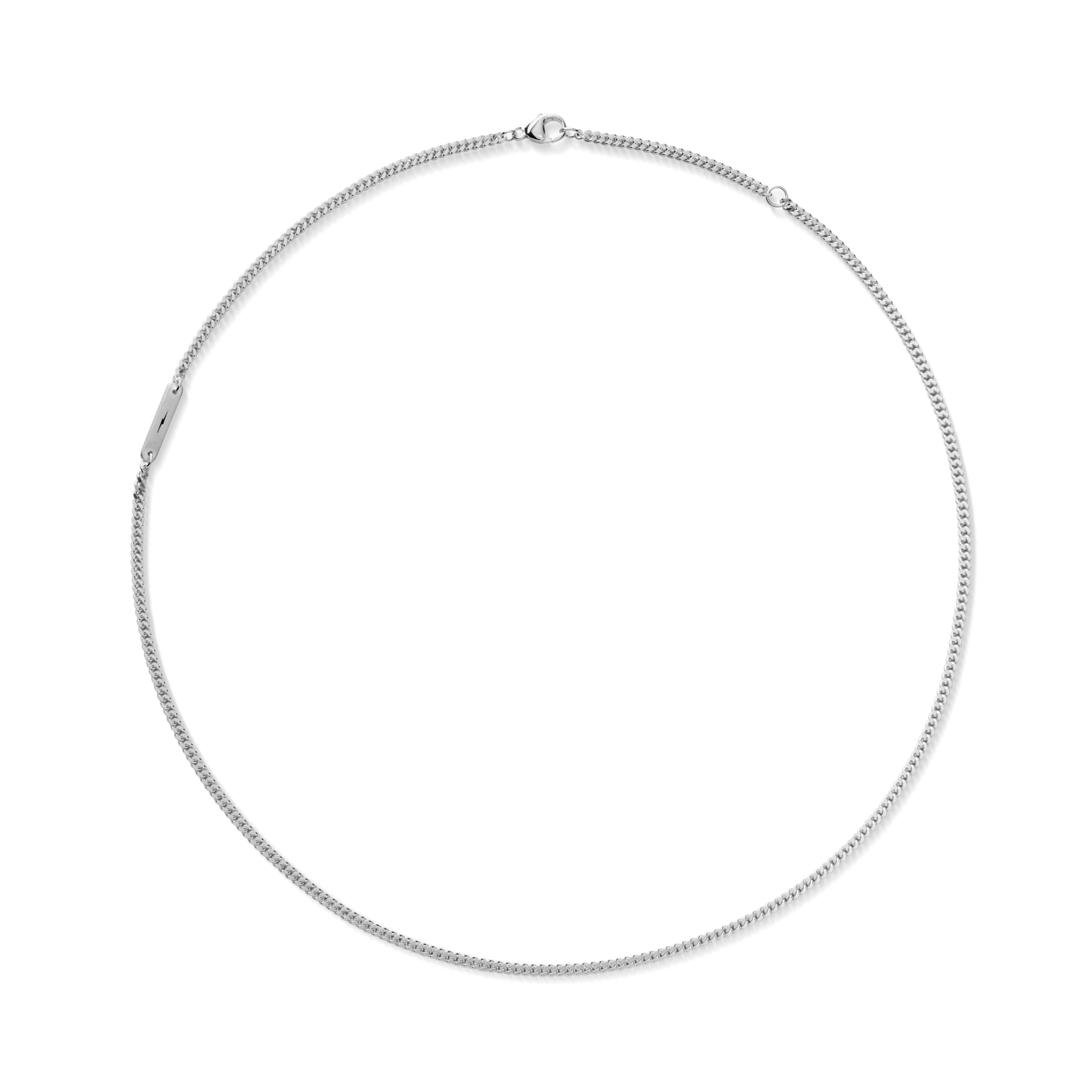 3mm Curb Chain Necklace - Sterling Silver