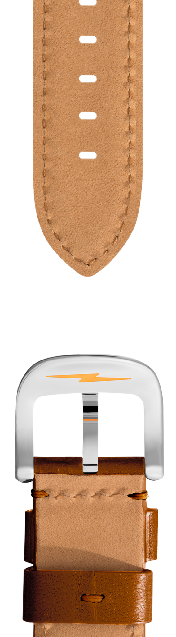 20mm Tan Leather Watch Strap - Tan