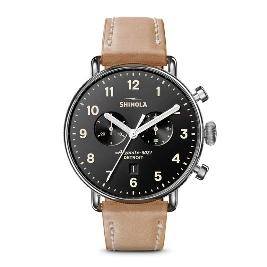 Canfield Chronograph Watch - Black