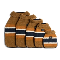 Dog Coat - Brand Stripe / Tan