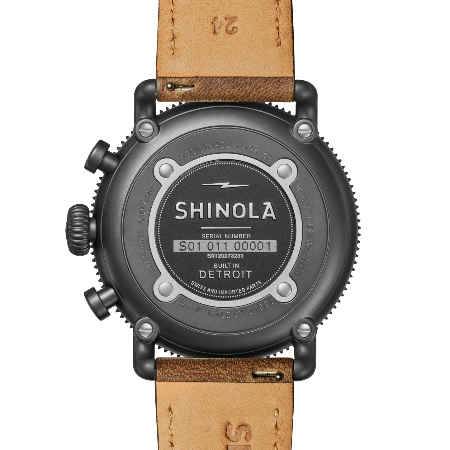 Runwell Sport Chronograph Watch - Dark Camel