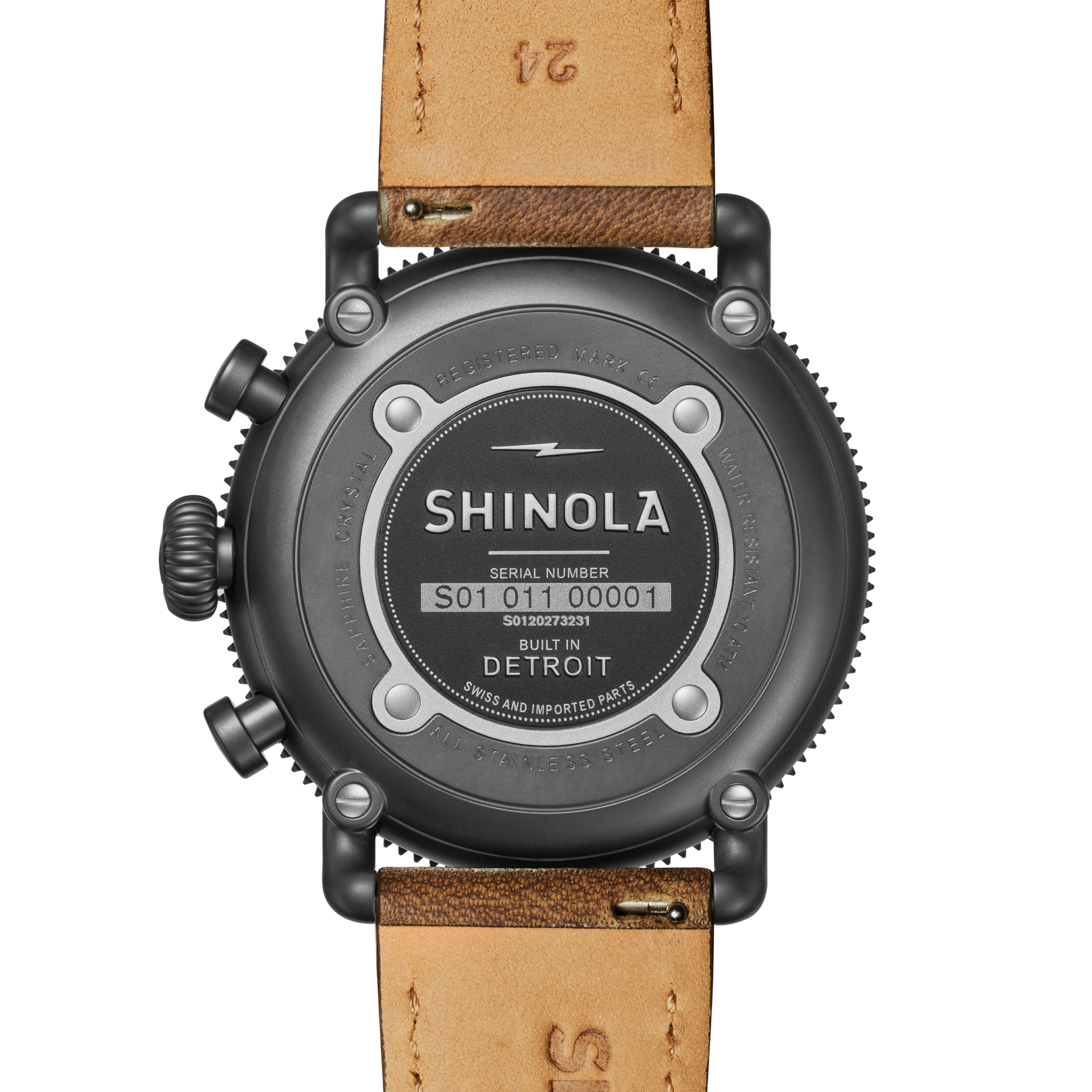 Runwell Sport Chronograph Watch - Dark Camel