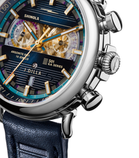 J Dilla Runwell Chronograph Watch - Midnight Blue