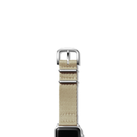 20mm Tan Split Nylon Apple Watch Strap - Tan