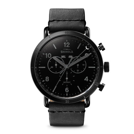 Canfield Sport Chronograph Watch - Black