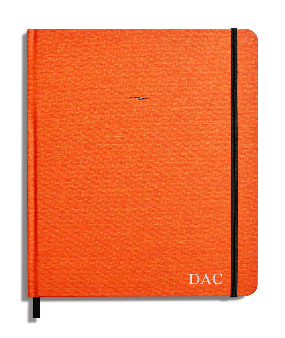 Large Hard Plain Sketchbook - Bold Orange