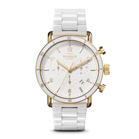 Canfield Sport Chronograph Watch - Soft White