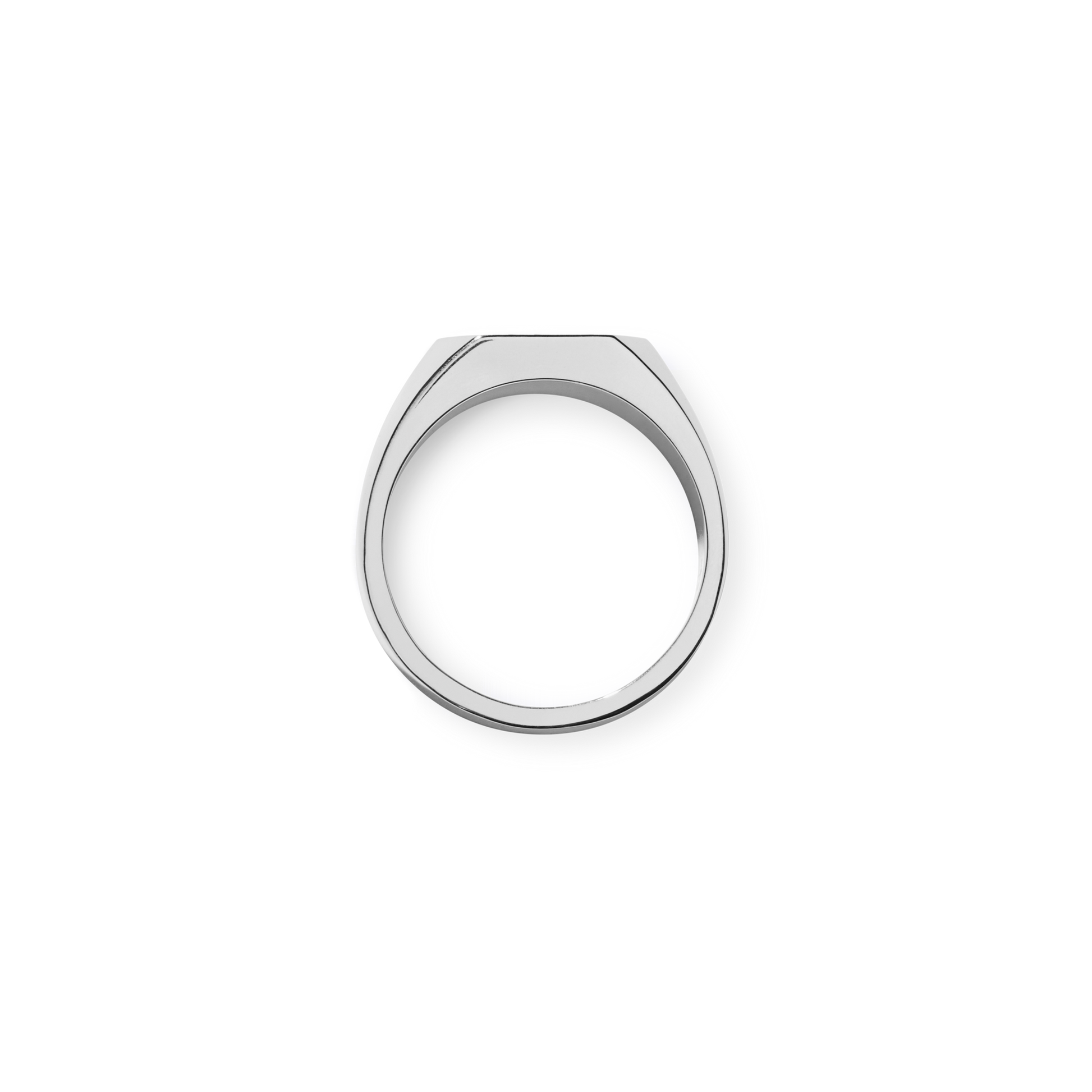 Black Diamond Pave Octagonal Signet Ring