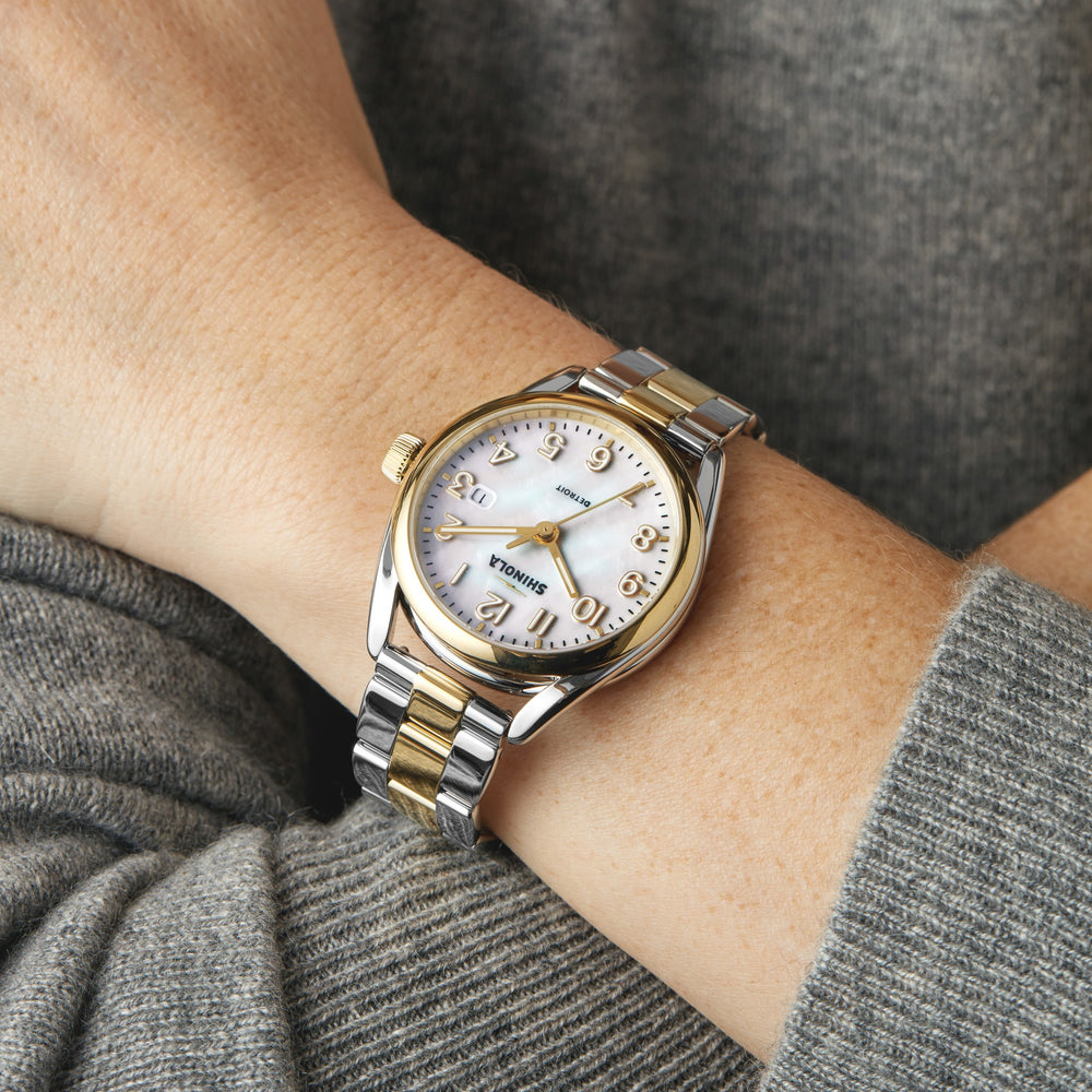 Derby Watch - White Mother of Pearl