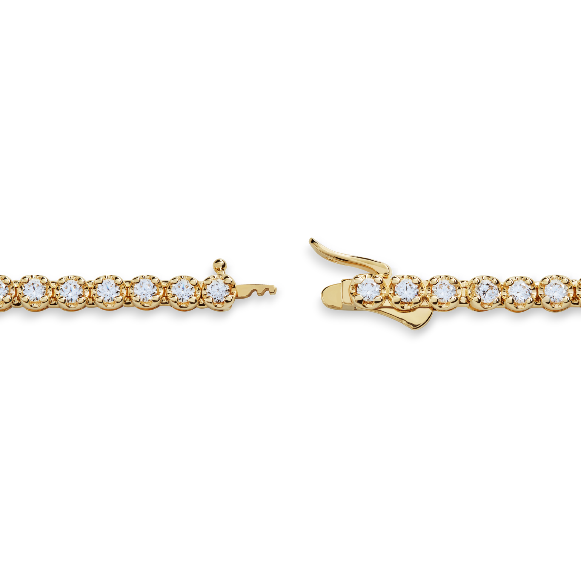7 Carat Diamond Tennis Necklace - Yellow Gold