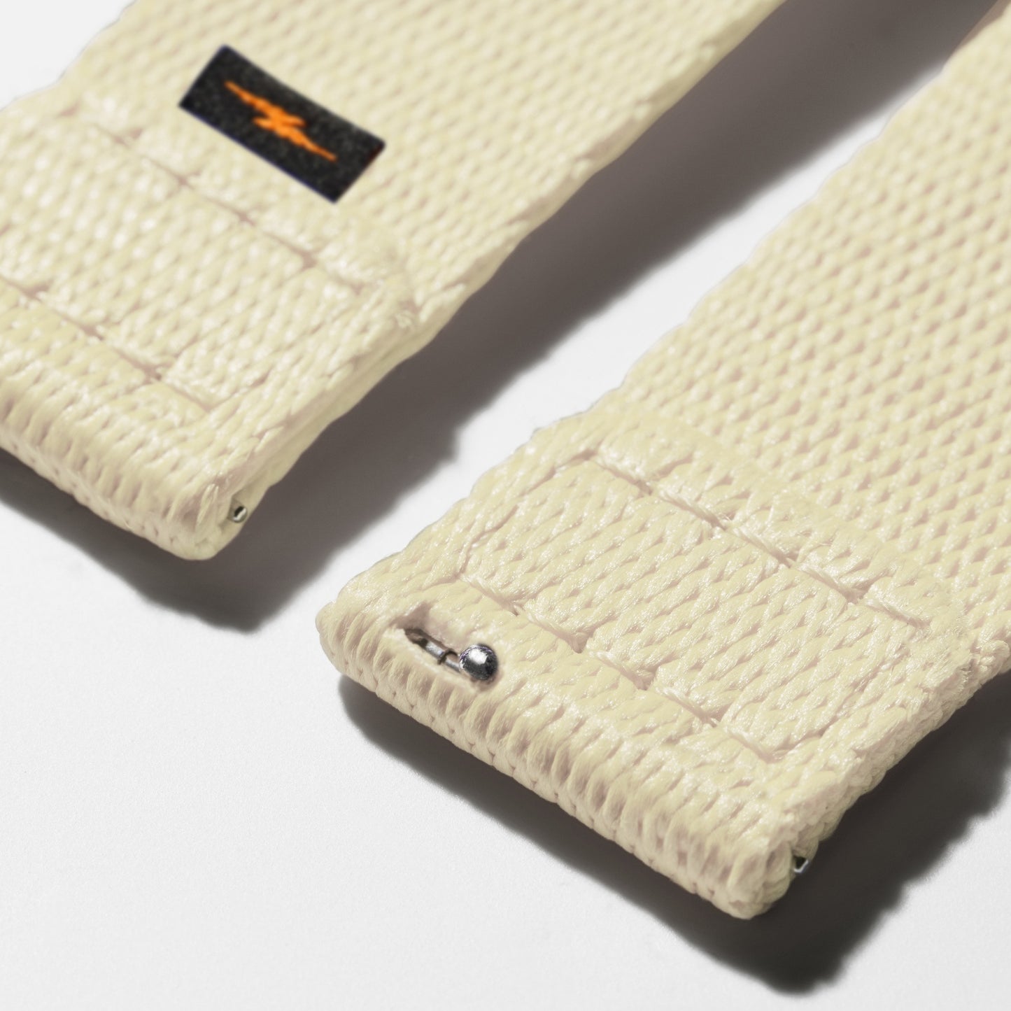 20mm Cream Split Nylon Apple Watch Strap - Cream