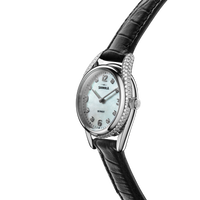 Diamond Derby Watch - White Mother of Pearl