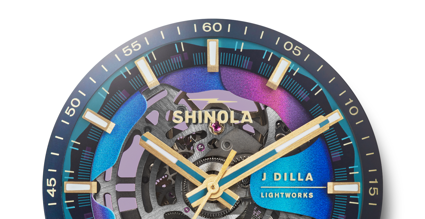J Dilla Runwell Automatic Watch - Midnight Blue