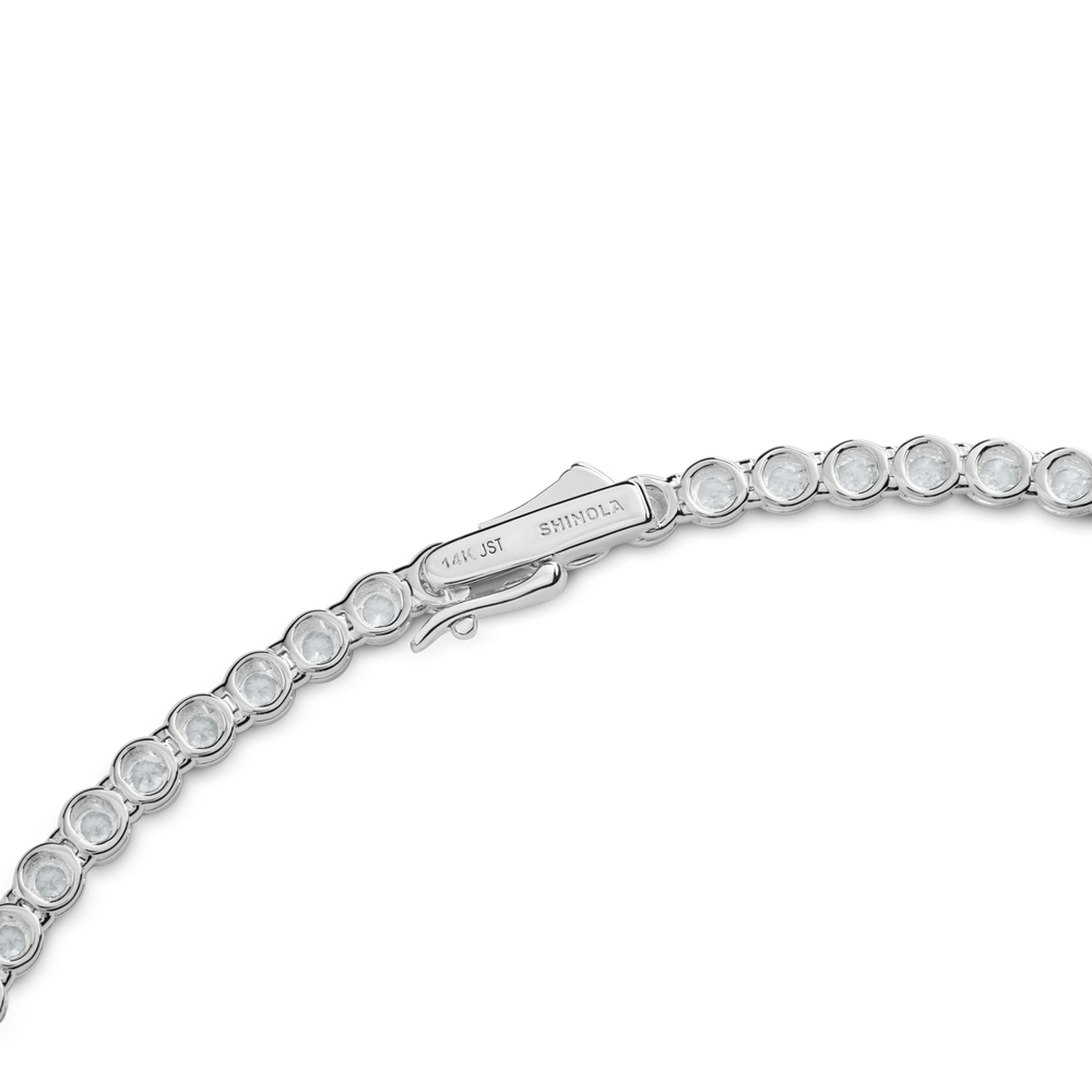 7 Carat Diamond Tennis Necklace - White Gold