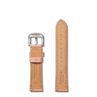 20mm Blush Leather Watch Strap - Blush