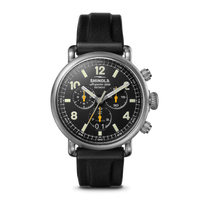 Runwell Chronograph West Wind Watch Gift Set with Additional Strap - Black