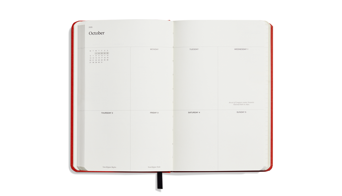 2025 12-Month Runwell Planner - Tomato