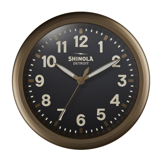 14" Runwell Clock - Black