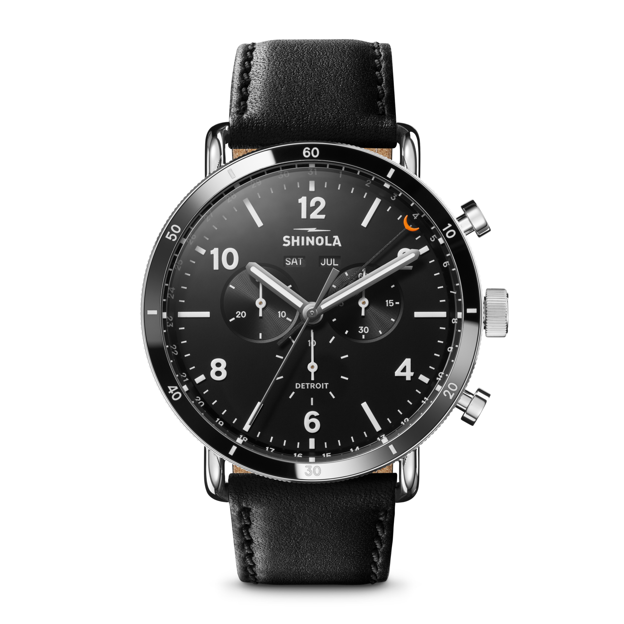 Canfield Sport Chronograph Watch - Black
