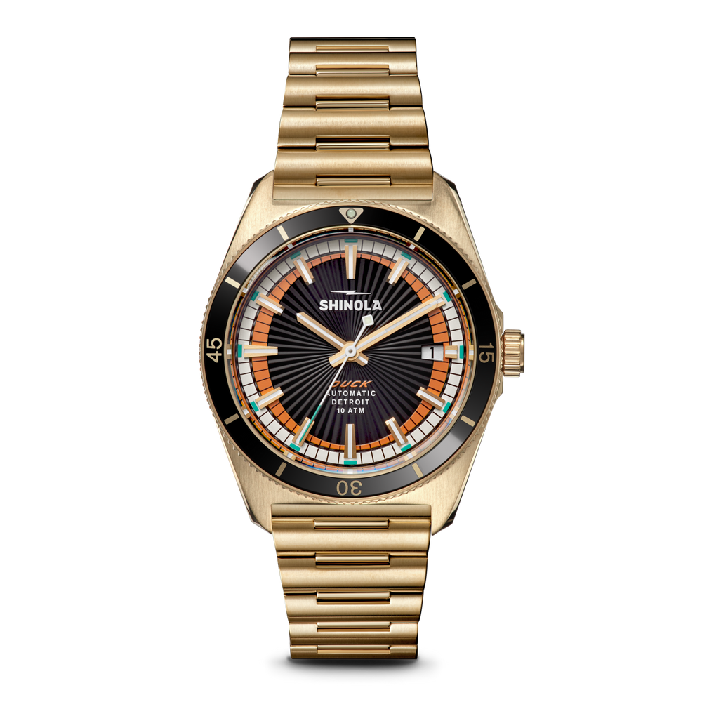 Duck Automatic Watch - Black/Gold