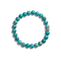 8mm Beaded Bracelet Turquoise