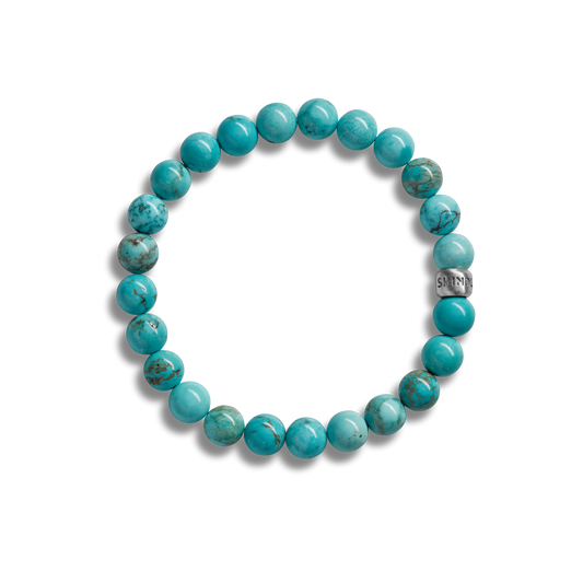 8mm Beaded Bracelet Turquoise
