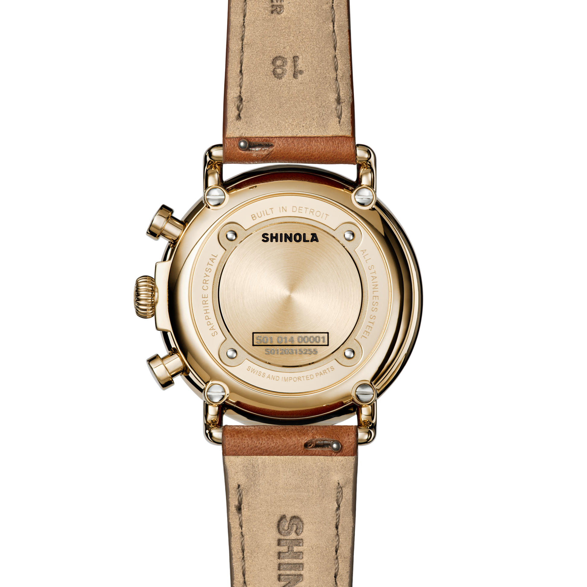 Runwell Chronograph Watch - Tan Leather Strap