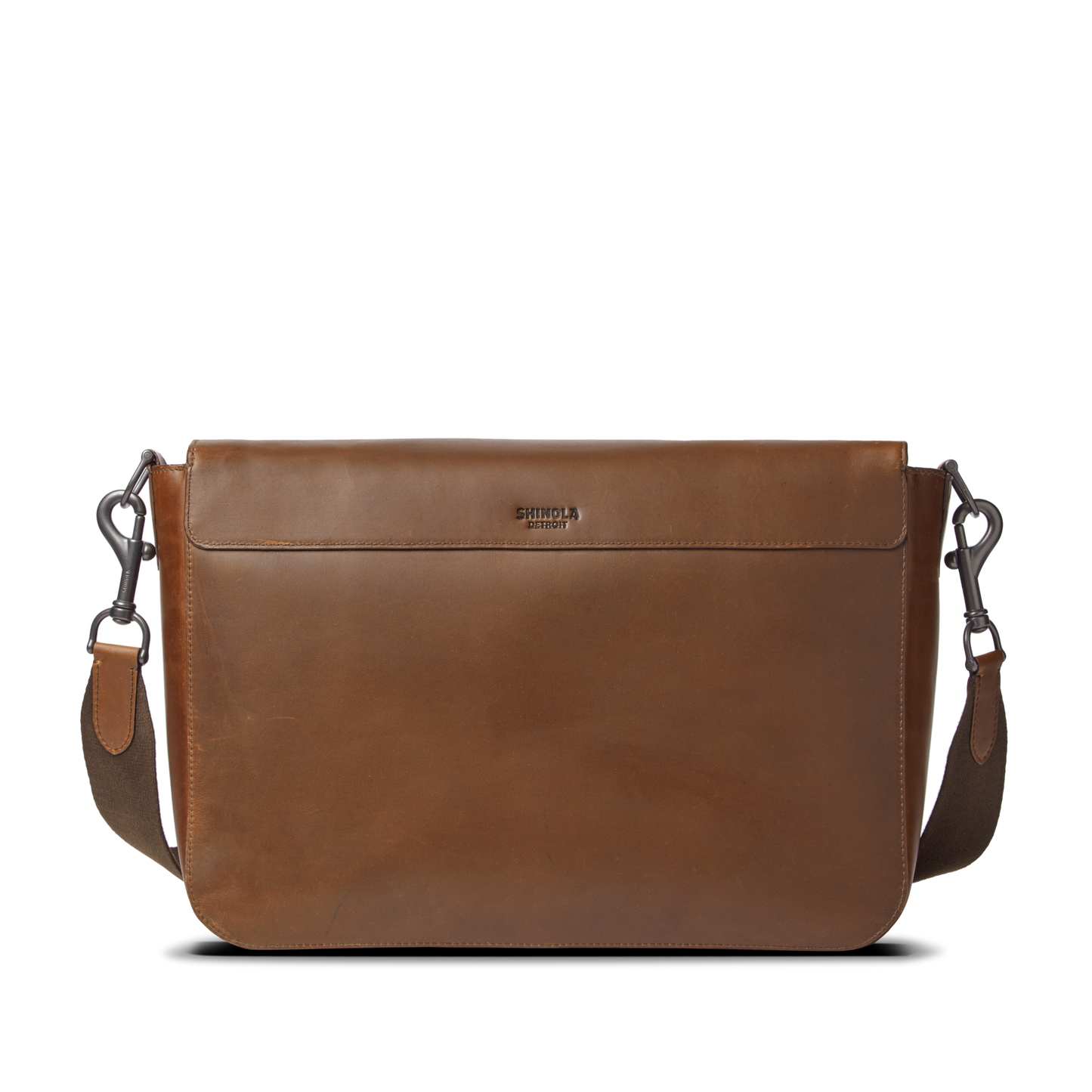 Canfield Relaxed Messenger Bag - Medium Brown