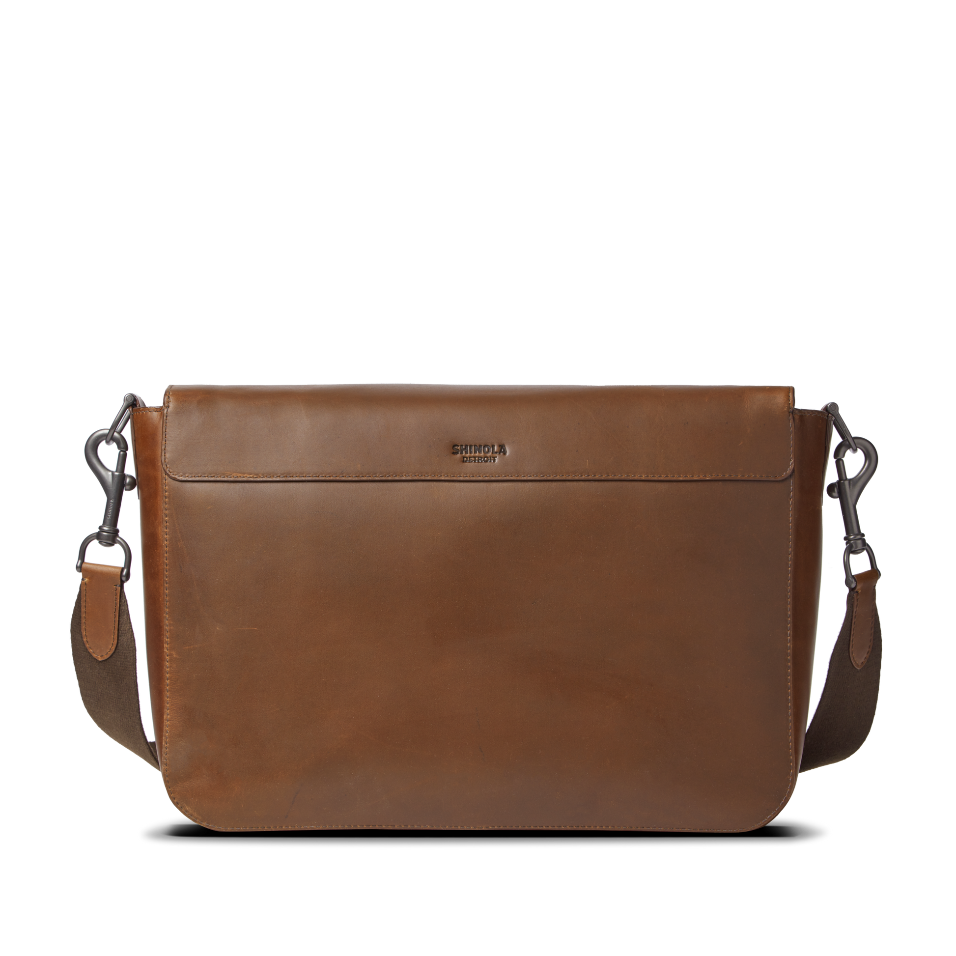Canfield Relaxed Messenger Bag - Medium Brown