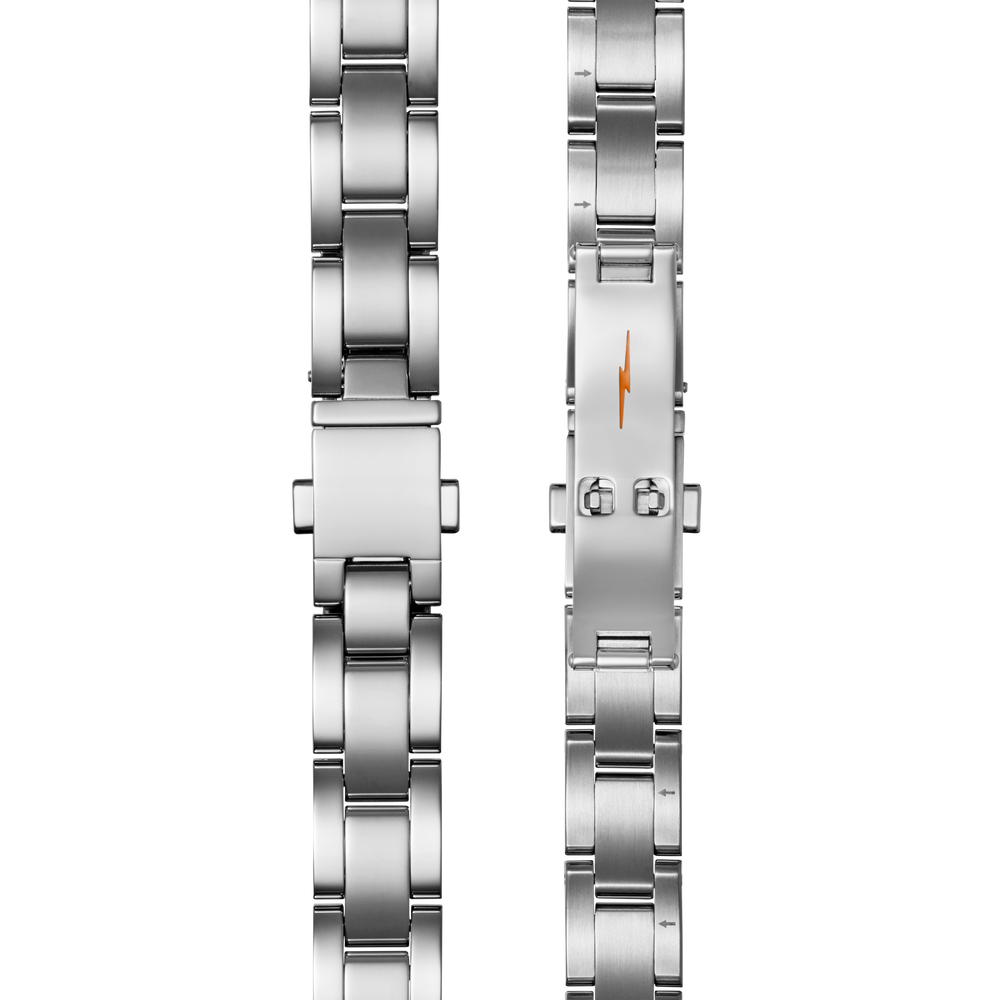 Bracelet: 14/10, Universal 3Link, Butterfly A, PoSS - Polished Stainless Steel