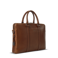 Computer Briefcase - Medium Brown