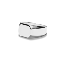 Octagonal Signet Ring - Sterling Silver