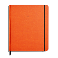 Large Hard Plain Sketchbook - Bold Orange