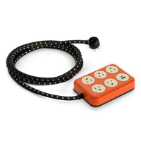 5 Port Power Supply - Tangerine