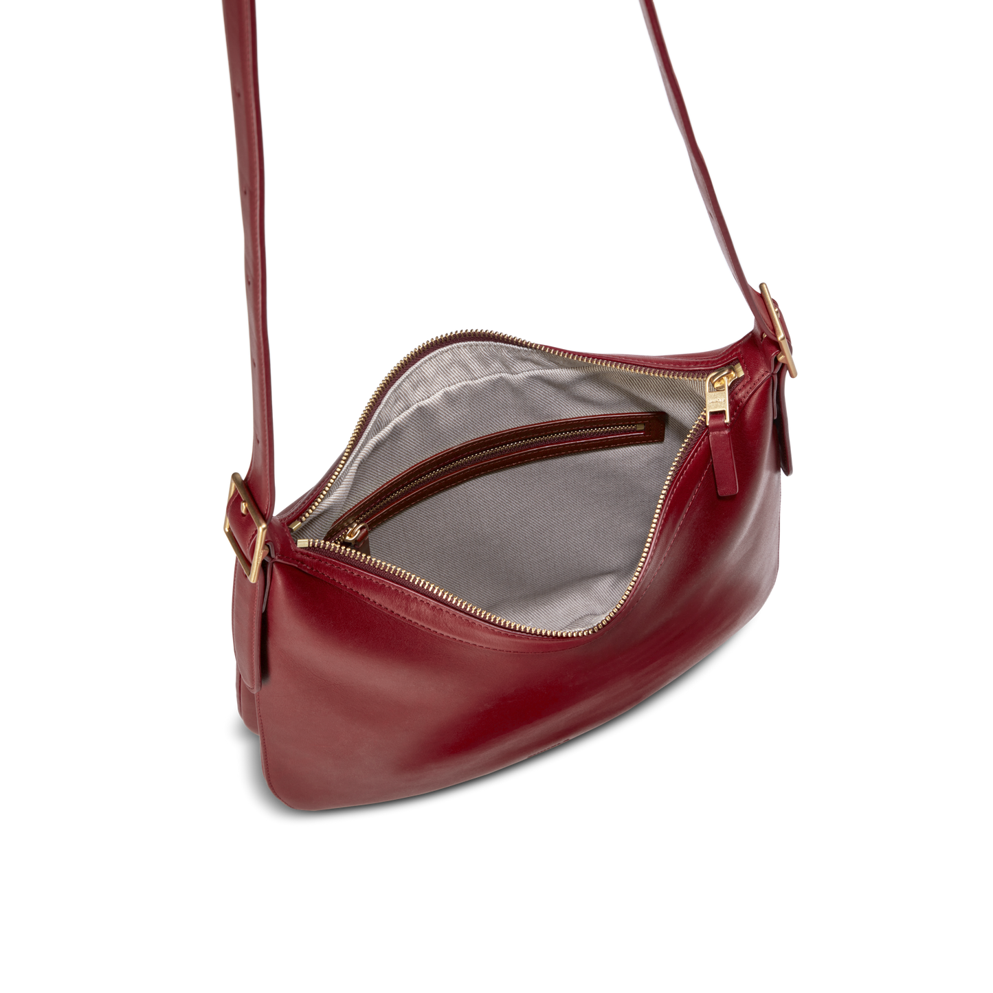 Medium Accordion Crossbody - Ruby