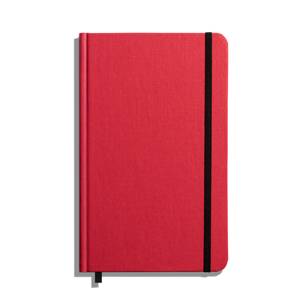 Medium Hard Ruled Journal - Tomato