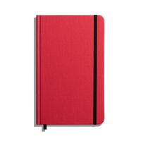 Medium Hard Ruled Journal - Tomato