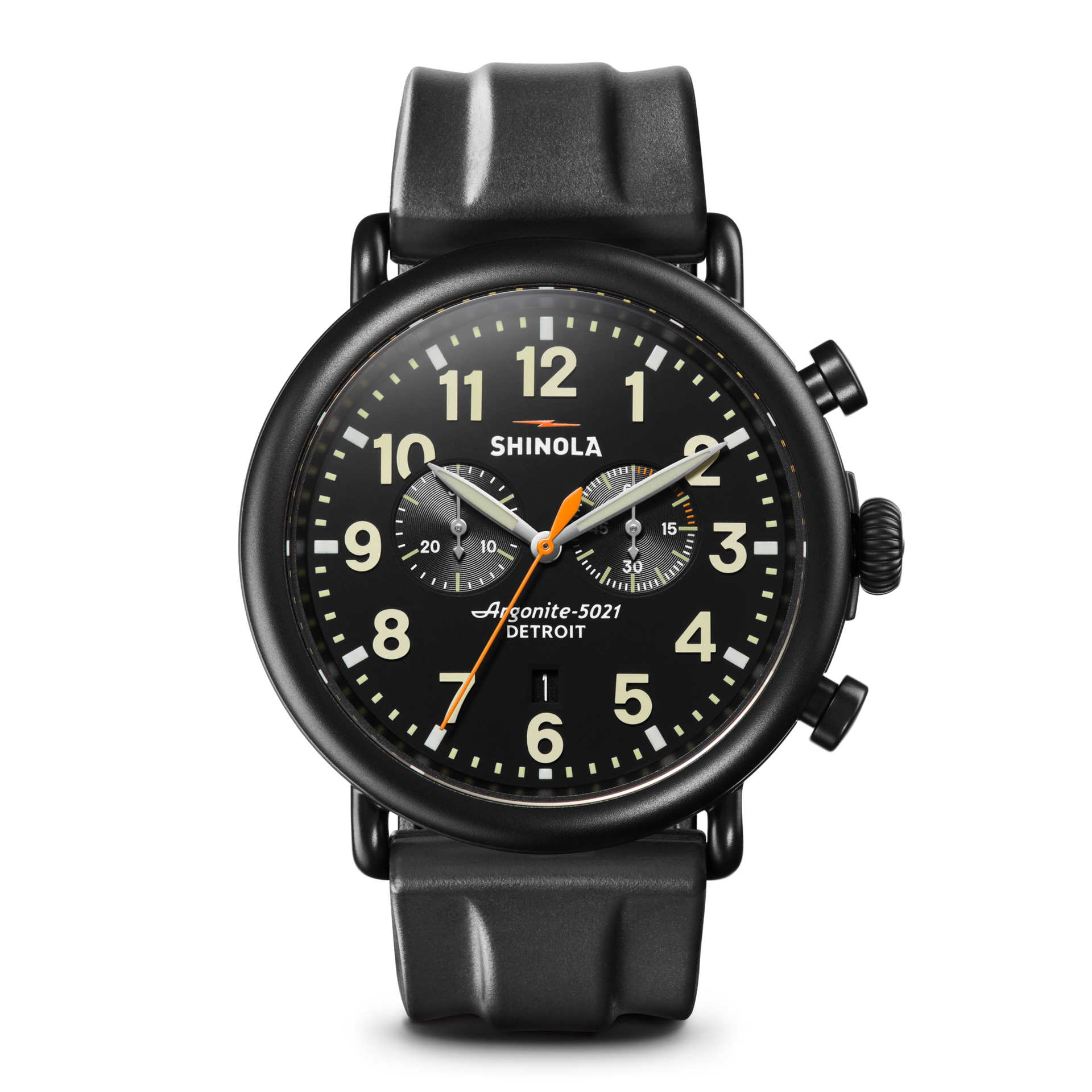 Runwell Chronograph Watch - Black