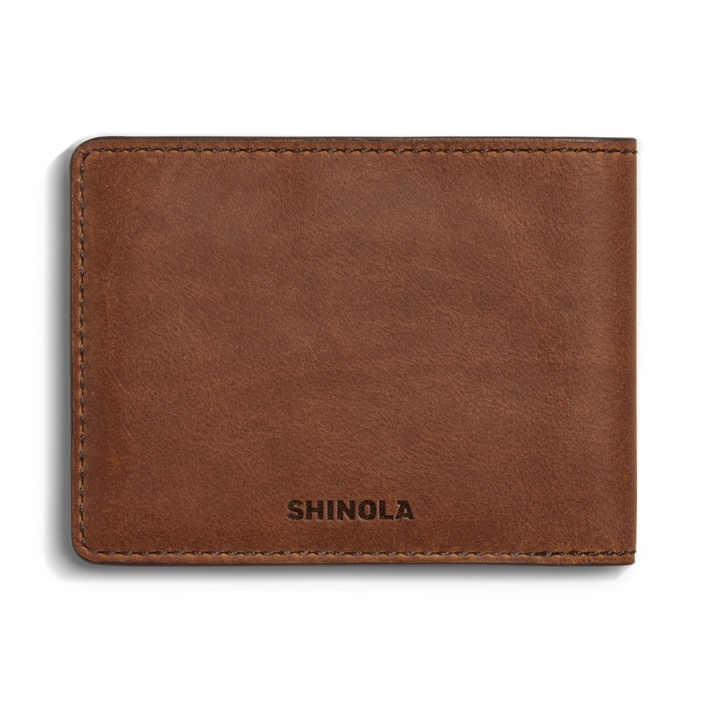 Slim Bifold Wallet - Medium Brown