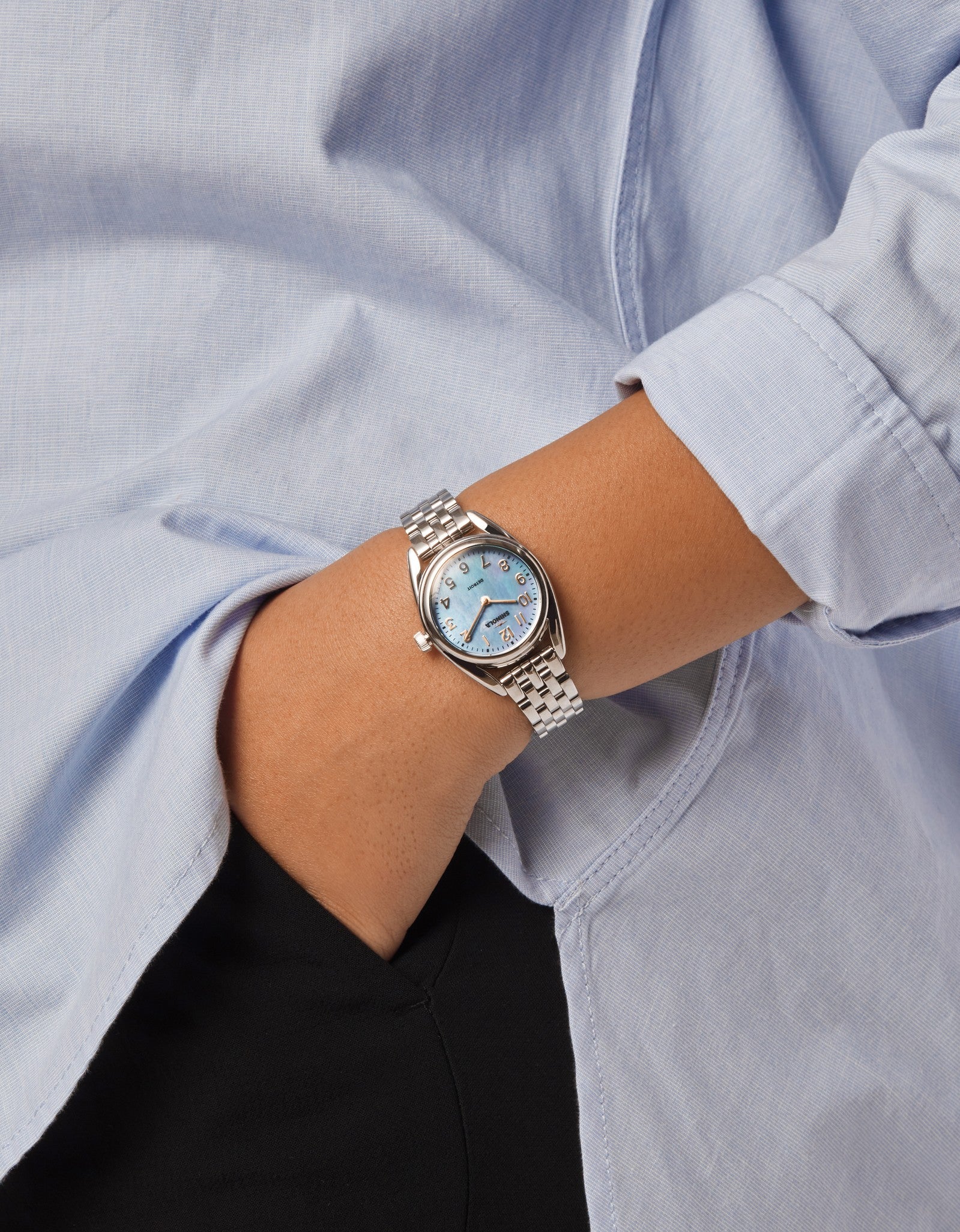 Derby Watch - Pearl Blue