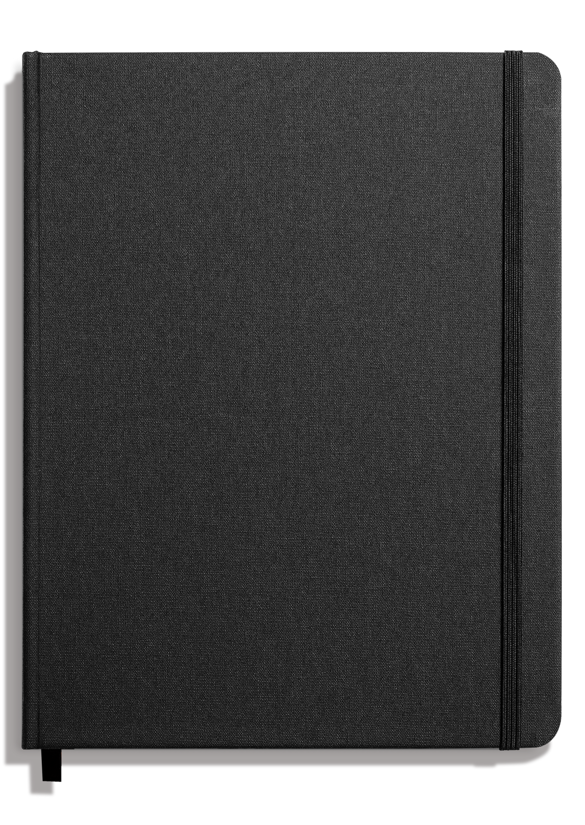 Large Hard Plain Journal - Black