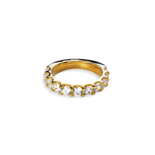 2 Carat Diamond Anniversary Ring - Yellow Gold