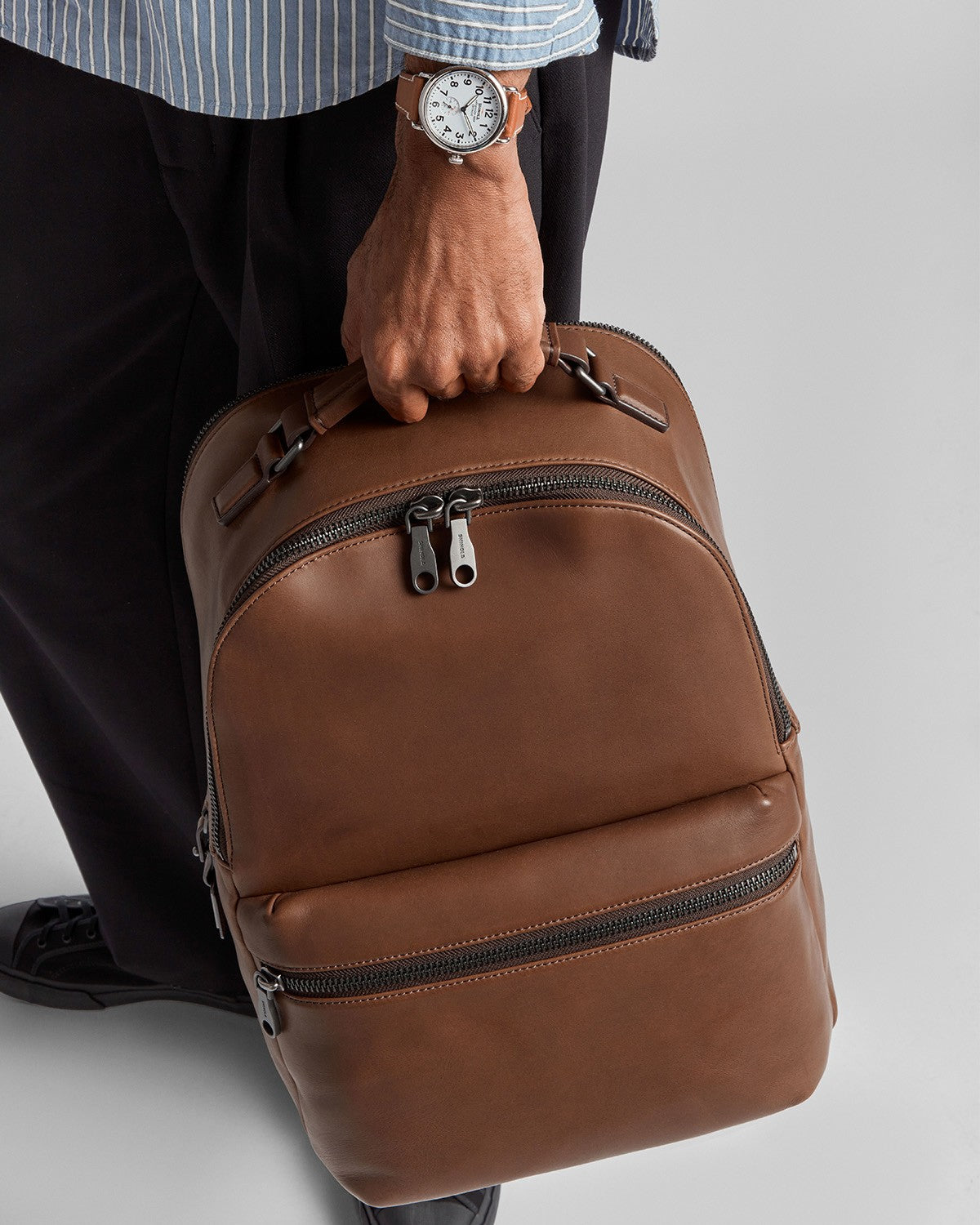 backpack brown leather straps For those who demand both style and function The Classic Backpack 3.0